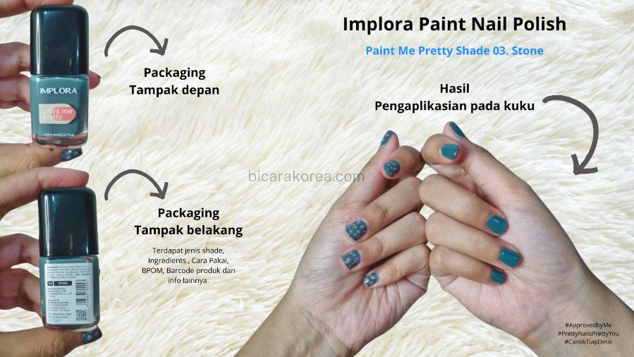 Implora Paint Nail Polish apkah peel off
